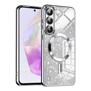 Husa pentru Samsung Galaxy A36 5G - Techsuit Luxury Glitter MagSafe - Silver