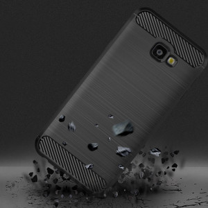 Husa pentru Samsung Galaxy J4 Plus - Techsuit Carbon Silicone - Black - Img 5