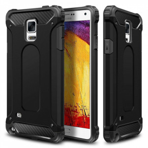 Husa pentru Samsung Galaxy Note 4 N910 - Techsuit Hybrid Armor - Black - Img 1