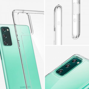 Husa pentru Samsung Galaxy S20 FE 4G / S20 FE 5G - Spigen Ultra Hybrid - Crystal Clear - Img 7