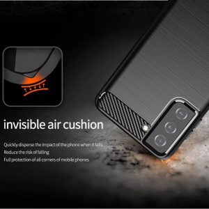 Husa pentru Samsung Galaxy S20 FE / S20 FE 5G - Techsuit Carbon Silicone - Blue - Img 5