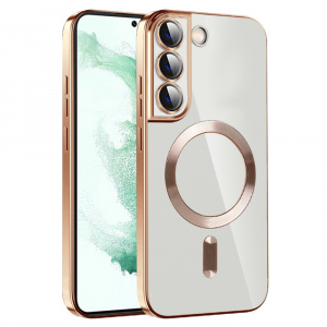 Husa pentru Samsung Galaxy S21 Plus 5G - Techsuit Luxury Crystal MagSafe - Gold - Img 1