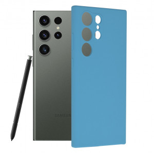 Husa pentru Samsung Galaxy S23 Ultra - Techsuit Soft Edge Silicone - Denim Blue - Img 1