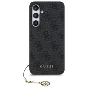 Husa pentru Samsung Galaxy S24 FE - Guess Hardcase 4G Charms Collection (GUHCS24FEGF4GGR) - Grey - Img 4