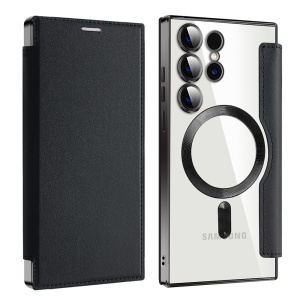 Husa pentru Samsung Galaxy S24 Ultra - Techsuit SmartMag Book Case - Black - Img 2