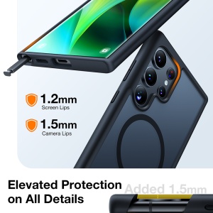Husa pentru Samsung Galaxy S24 Ultra - Torras Guardian Magnetic Series - Black - Img 4