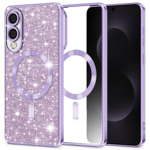 Husa pentru Samsung Galaxy S25 Edge - Techsuit Luxury Glitter MagSafe - Light Purple - Img 1
