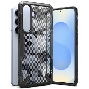 Husa pentru Samsung Galaxy S25 Plus - Ringke Fusion X Design - Camo Black - Img 1