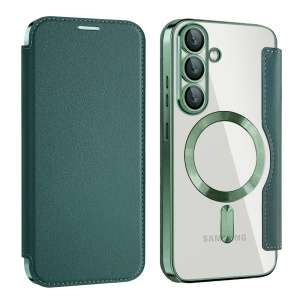 Husa pentru Samsung Galaxy S25 Plus - Techsuit SmartMag Book Case - Green - Img 2