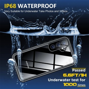 Husa pentru Samsung Galaxy S25 - ShellBox Waterproof IP68 Case - Black - Img 4