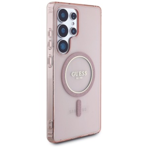 Husa pentru Samsung Galaxy S25 Ultra - Guess IML Glitter Circle MagSafe (GUHMS25LHFGEREP) - Pink - Img 3