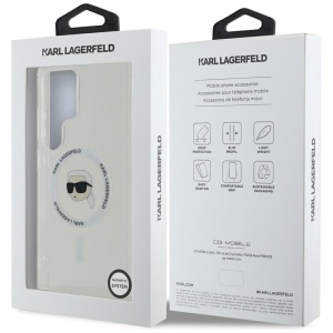 Husa pentru Samsung Galaxy S25 Ultra - Karl Lagerfeld IML MagSafe (KLHMS25LHLSKIH) - Karl`s Head - Img 7