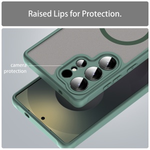 Husa pentru Samsung Galaxy S25 Ultra - Techsuit HaloFrost II MagSafe - Green - Img 3