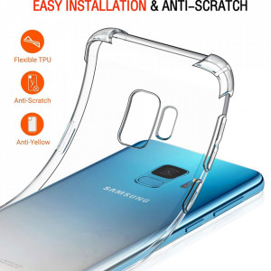 Husa pentru Samsung Galaxy S9 - Techsuit Shockproof Clear Silicone - Clear - Img 3
