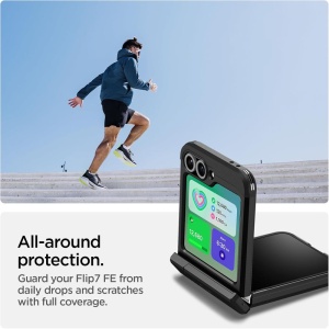 Husa pentru Samsung Galaxy Z Flip6 / Flip7 FE - Spigen Tough Armor Pro MagSafe - Black - Img 3