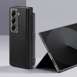 Husa pentru Samsung Galaxy Z Fold SE - Dux Ducis Bril (with Pencil Holder) - Black - Img 3
