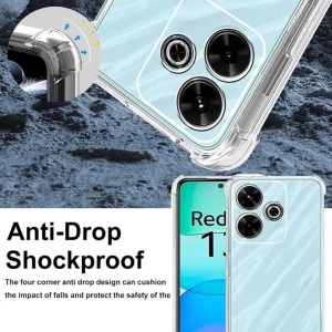 Husa pentru Xiaomi Redmi 13 / Poco M6 4G - Techsuit Shockproof Clear Silicone - Clear - Img 8