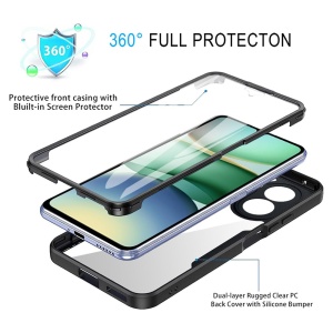 Husa pentru Xiaomi Redmi A5Â 4G (Standard) + Folie - Techsuit ColorVerse 360 Series - Black - Img 3