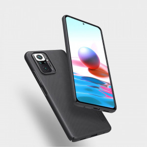 Husa pentru Xiaomi Redmi Note 10 Pro / Note 10 Pro Max - Nillkin Super Frosted Shield - Black - Img 4