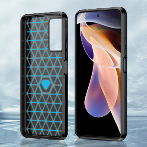 Husa pentru Xiaomi Redmi Note 11 Pro+ 5G - Techsuit Carbon Silicone - Black - Img 7