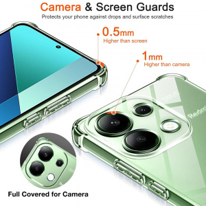Husa pentru Xiaomi Redmi Note 13 4G - Techsuit Shockproof Clear Silicone - Clear - Img 7