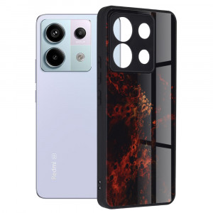Husa pentru Xiaomi Redmi Note 13 Pro 5G / Poco X6 - Techsuit Glaze Series - Red Nebula - Img 1