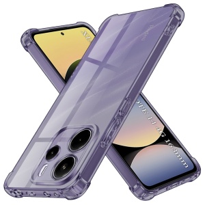 Husa pentru Xiaomi Redmi Note 14 4G (Regional) - Techsuit Shockproof Clear Silicone - Smoke Black - Img 1