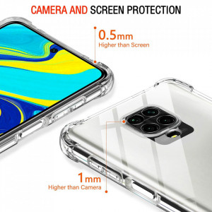 Husa pentru Xiaomi Redmi Note 9S / Note 9 Pro / Note 9 Pro Max - Techsuit Shockproof Clear Silicone - Clear - Img 3