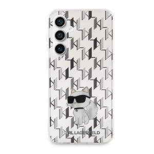 Husa Samsung Galaxy S23 FE - Karl Lagerfeld Hardcase Monogram (KLHCS23FEHNCMKLT) - Transparent Choupette - Img 2