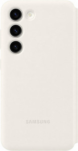 Husa Smart Clear View Cover pentru Galaxy S23 Plus, EF-ZS916CUEGWW, Cream - Img 3