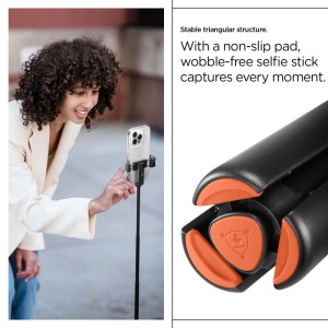 Selfie Stick Bluetooth cu Telecomanda- Spigen (S541W) - Black - Img 18