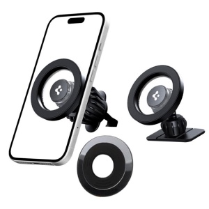 Suport Auto cu Magnet pentru Telefon, Universal, Ajustabil - Spigen (MFT13) - Black