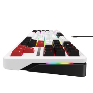 Tastatura cu Lumini RGB 1.8m, 200mA pentru Gaming - Havit (KB902L) - Black / White / Red - Img 6