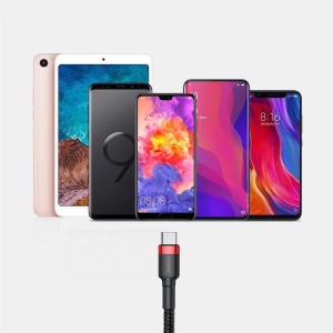 Cablu Baseus Cafule USB USB-C 2A 3m gri+negru - Img 15