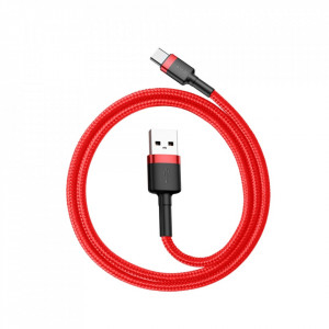 Cablu Baseus Cafule USB USB-C 3A 0.5m Rosu - Img 6