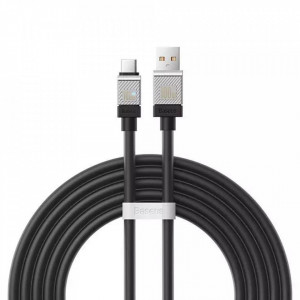 Cablu Baseus CoolPlay Fast Charge USB-C USB 100W 2m Negru