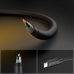 Cablu pentru Alimentare Type-C, 60W, 480Mbps, 1m - Spigen Essential (EB6010CC) - Black - Img 8