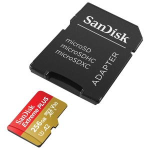 Card de Memorie, 256GB, MicroSDXC - SanDisk Extreme Plus (SDSQXBD-256G-GN6MA) - Grey - Img 3