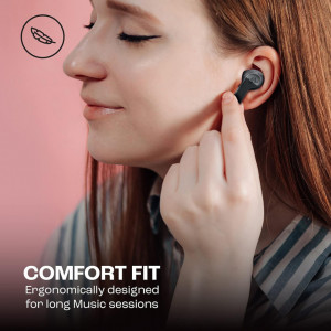 Casti in-ear Bluetooth cu microfon TWS - JBL (Wave 200) - Black - Img 5
