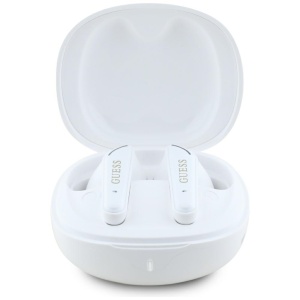 Casti True Wireless Stereo, Bluetooth 5.4 - Guess Flat Classic Logo Electroplated (GUTWST7FCEEH) - White - Img 6