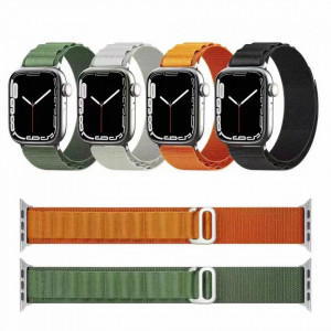 Curea pentru Apple Watch 1/2/3/4/5/6/7/8/9/10/SE/SE 2 (38/40/41/42mm) - Techsuit Watchband (W037) - Star White - Img 6