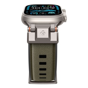 Curea pentru Apple Watch 1/2/3/4/5/6/7/8/9/10/SE/SE 2/Ultra/Ultra 2 (42/44/45/46/49mm) - Spigen DuraPro Armor - Military Green - Img 9