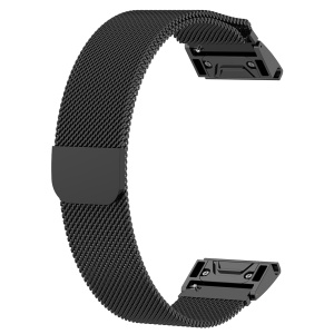 Curea pentru Garmin Fenix 5/5 Plus 6/6 Pro/7/Forerunner 935/945/955/Approach S60/S62 - Techsuit Watchband QuickFit 22mm (W009) - Black - Img 1