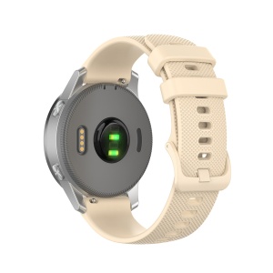 Curea pentru Huawei Watch GT 4 (41mm)/W1/Honor Watch S1/Garmin Venu 2S/Vivoactive 4S - Techsuit Watchband 18mm (W006) - Cream - Img 1