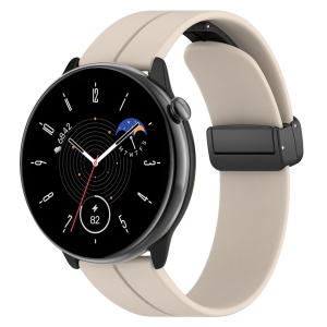 Curea pentru Huawei Watch GT 4 (41mm)/W1/Honor Watch S1/Garmin Venu 2S/Vivoactive 4S - Techsuit Watchband 18mm (W011) - Beige - Img 1