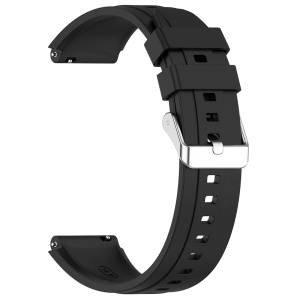 Curea pentru Huawei Watch GT 4 (41mm)/W1/Honor Watch S1/Garmin Venu 2S/Vivoactive 4S - Techsuit Watchband 18mm (W075) - Black