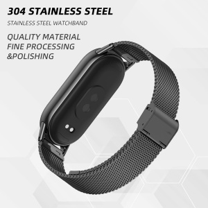 Curea pentru Xiaomi Mi Band 8 / 8 NFC / 9 / 9 NFC - Techsuit Watchband (W022) - Rose Gold - Img 3