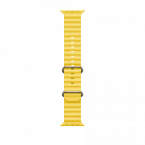 Curea pentruApple Watch 1/2/3/4/5/6/7/8/9/10/SE/SE 2 (38/40/41/42mm) - Techsuit Watchband (W038) - Yellow - Img 4