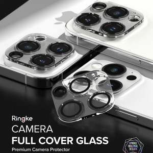 Folie Camera pentru iPhone 15 Pro Max (set 2) - Ringke Camera Protector Glass - Clear - Img 4