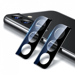 Folie Camera pentru Samsung Galaxy S22 5G / S22 Plus 5G (set 2) - ESR Lens Protector Tempered Glass - Black - Img 2